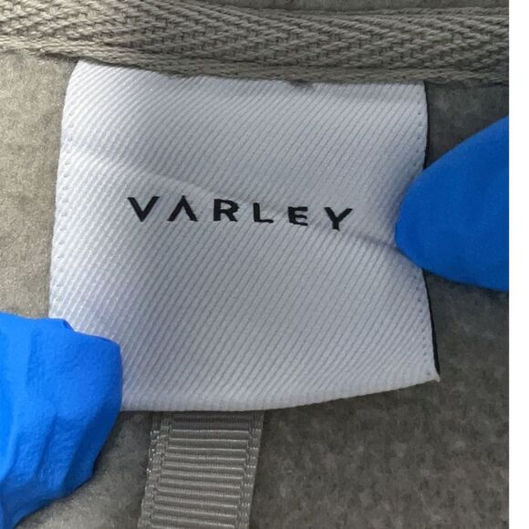 Varley Daniel Fleece Tan Sage Green 100% Recycled Polyester Teddy Pull Over - Picture 6 of 9